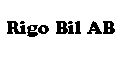 Rigo Bil AB (logotyp)